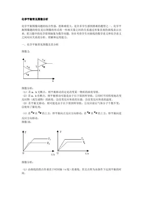 化学平衡常见图像分析