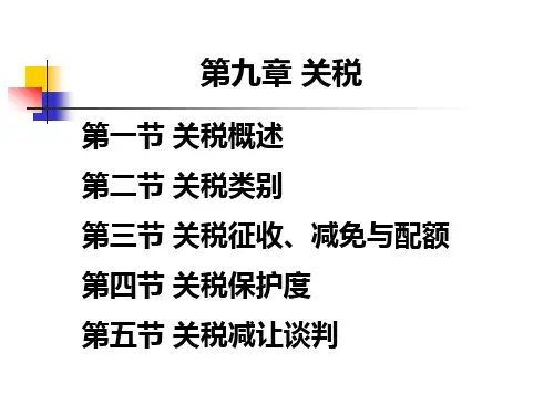 第九章关税