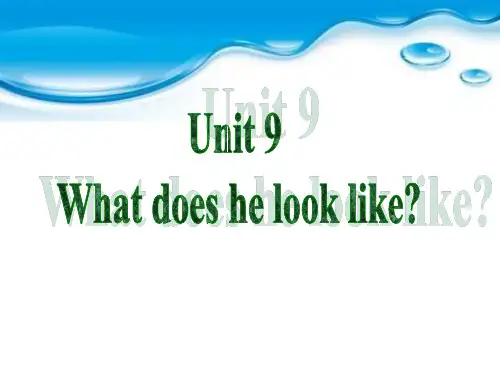 unit9 What does he look like SectionA period1