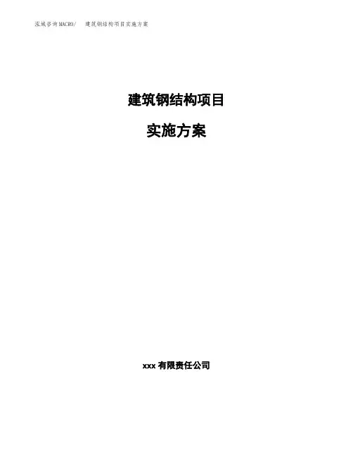 建筑钢结构项目实施方案