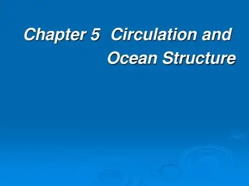 Oceanography Chapter 5