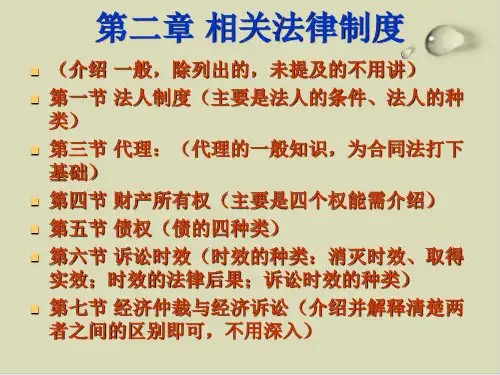 相关法律制度PPT课件(20张)