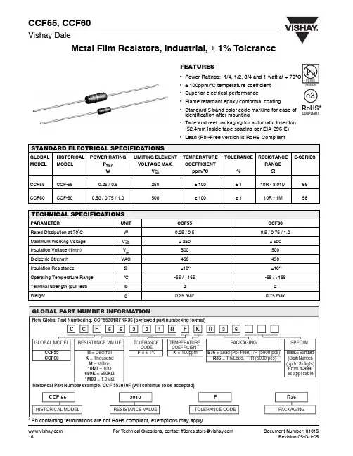CCF-555K36FKE36中文资料