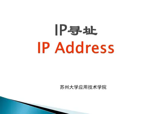 第2讲 IP寻址
