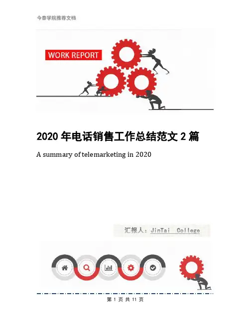 2020年电话销售工作总结范文2篇