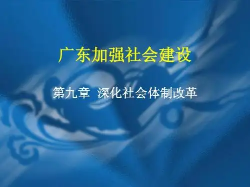 第九章 深化社会体制改革 ppt