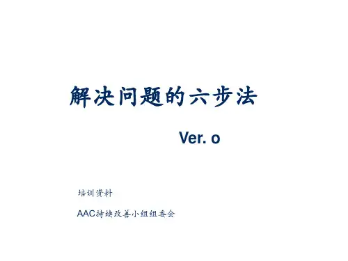 解决问题的六步法