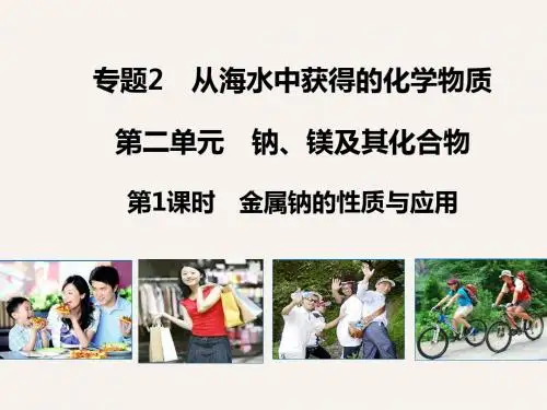 (苏教版)中化学必修一同课异构课件：2.2.1金属钠的性质与应用【A案】
