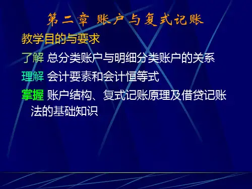 第二章账户与复式记账(1)
