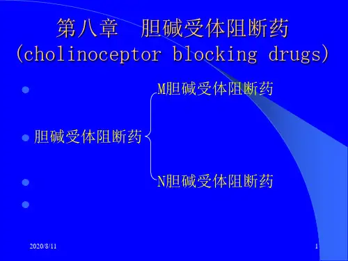 药理学——第8章  胆碱受体阻断药(I)—M胆碱受体阻断药