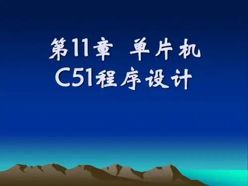 《单片机原理与应用》第11章