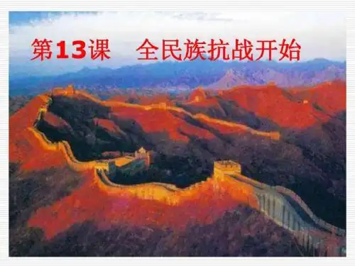 全民族抗战开始ppt