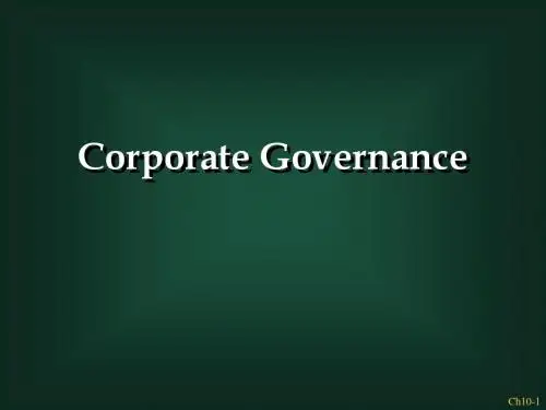Corporate Governance