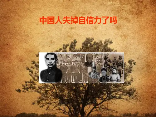 人教版九年级语文上册《中国人失掉自信力了吗》课件2