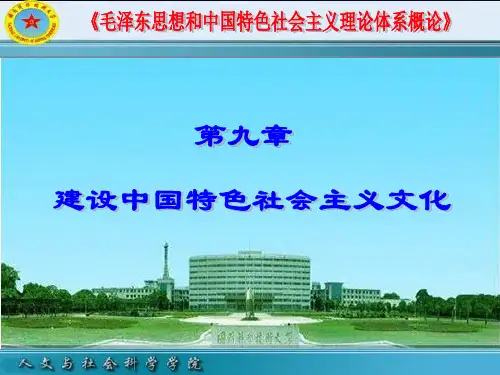 建设中国特色社会主义文化