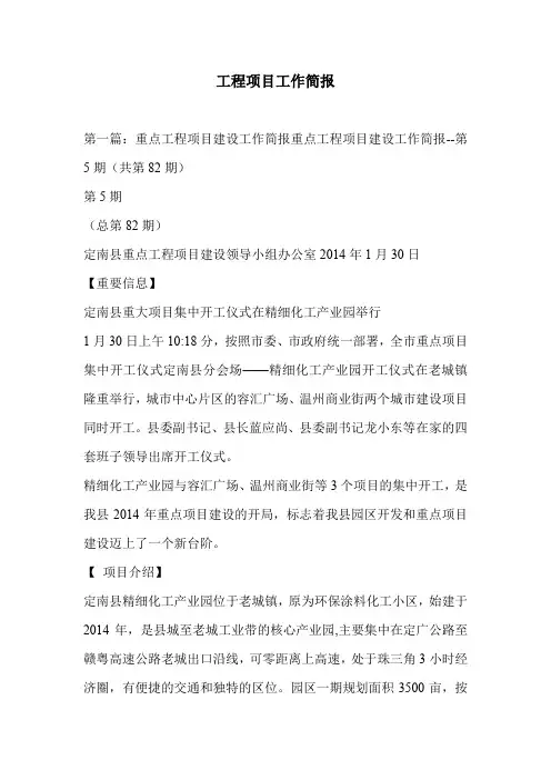 工程项目工作简报