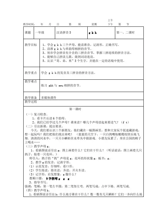汉语拼音gkh