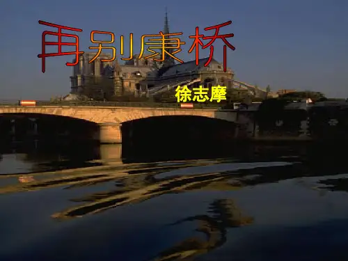 人教版高中语文必修一第一单元第2课 诗两首之《再别康桥》课件(共22张PPT)