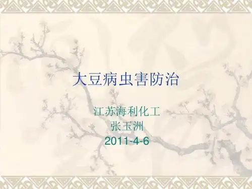 大豆病虫害防治教学