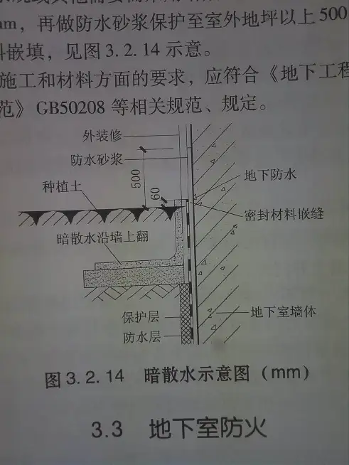 正确的种植散水