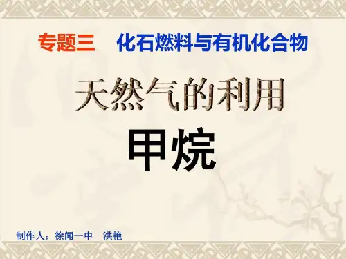 甲烷公开课讲义讲义35页PPT