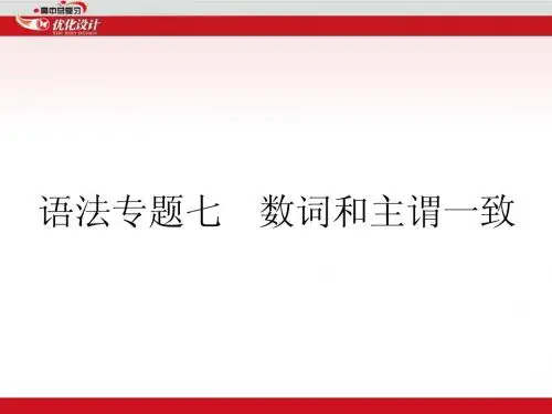 2015英语特级教师一轮复习课件高中英语语法专题复习专题7