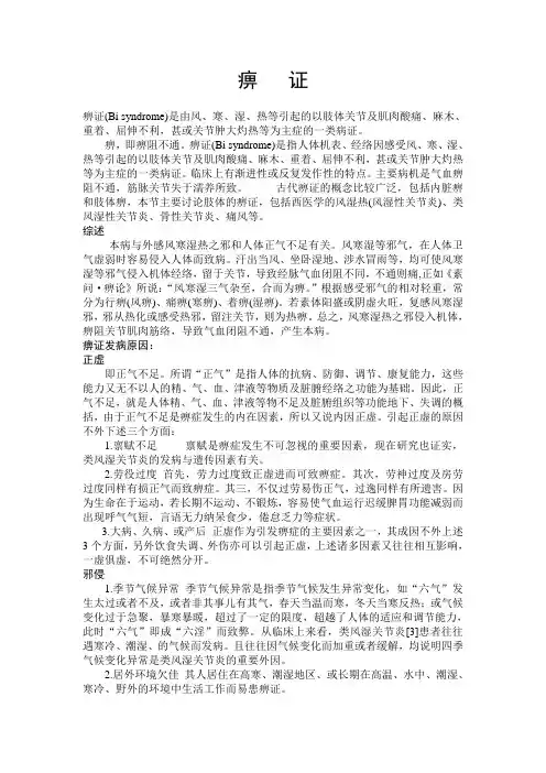 痹症