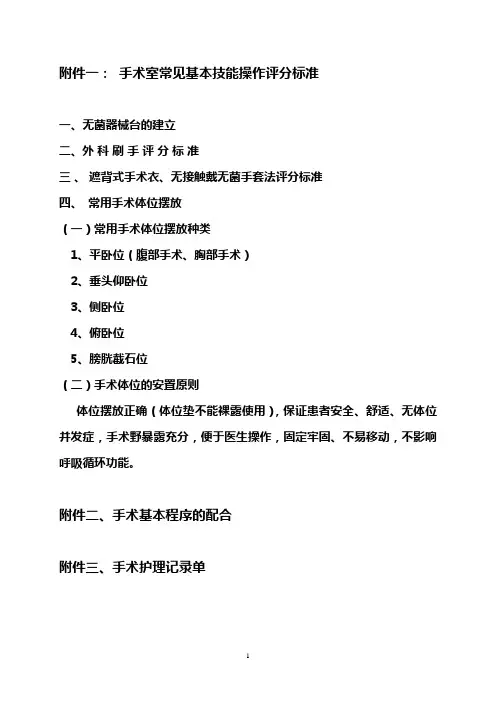 常用手术体位摆放
