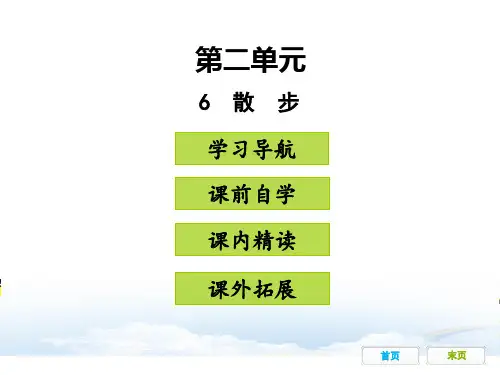 6  散  步优秀课件