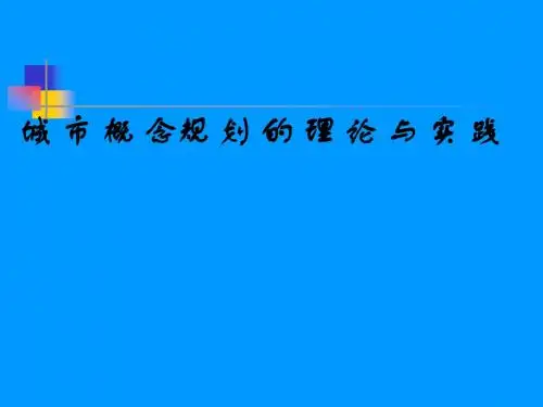 概念规划