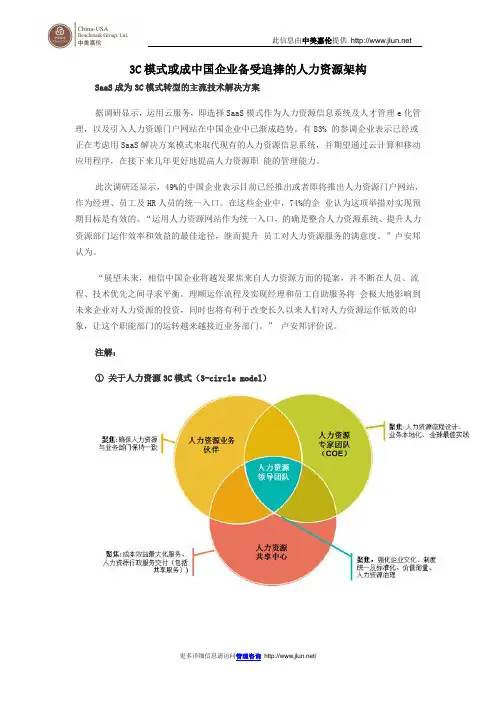 3C模式或成中国企业备受追捧的人力资源架构