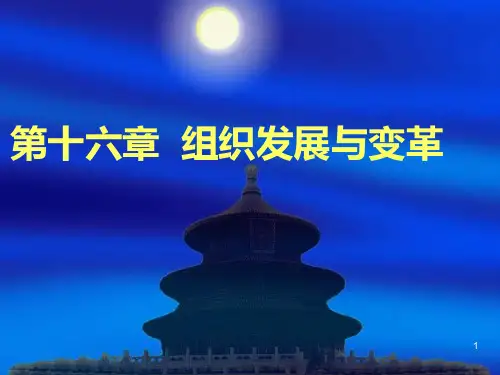 第十六章组织发展与变革二PPT课件