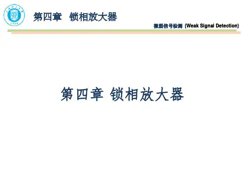 锁相放大器介绍PPT课件