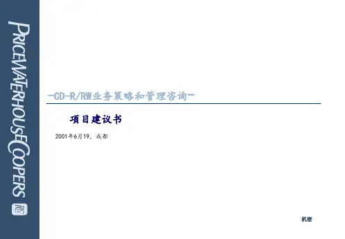 普华永道项目建议书精品PPT课件