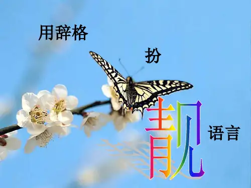 语言靓从辞格出