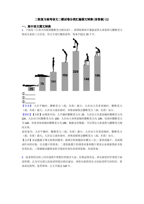 二轮复习高考语文二模试卷分类汇编图文转换(含答案)(1)