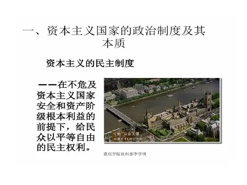 资本主义政治制度和意识形态35页PPT
