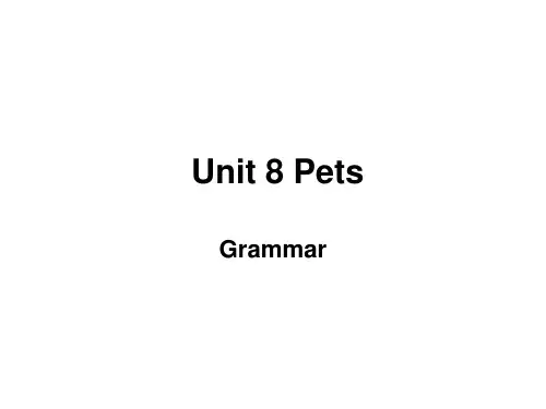 牛津版七年级英语下册课件:Unit8 Grammar