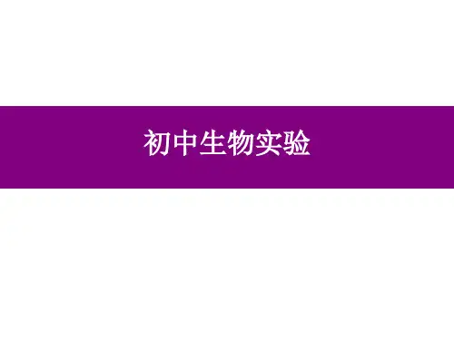 初中生物实验专题课件 (共56页)
