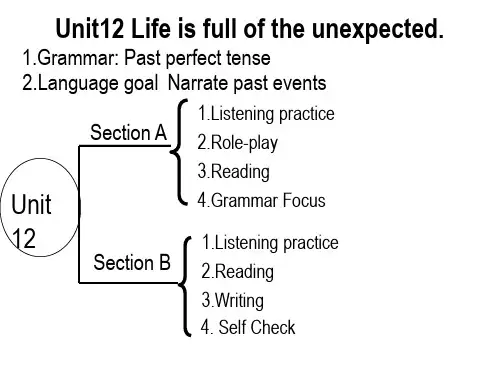 九年级英语 uni12 Life is full of the unexpected.思维导图