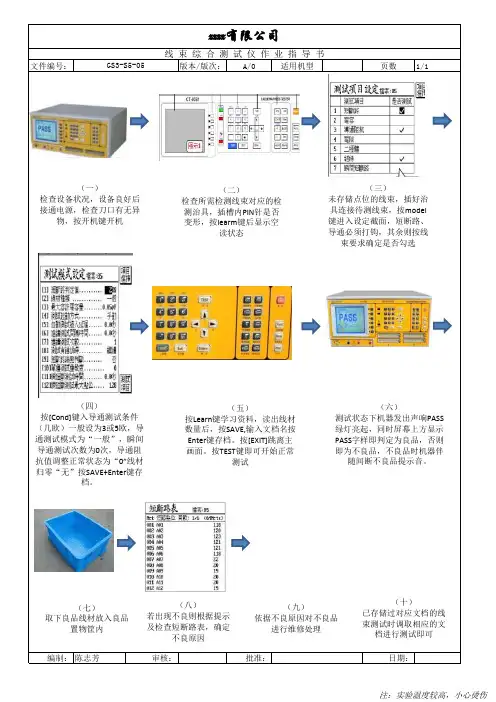 线束综合测试仪作业指导书