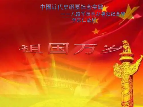 中国近代史纲要社会实践PPT
