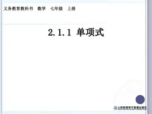 2.1.1单项式 (1)