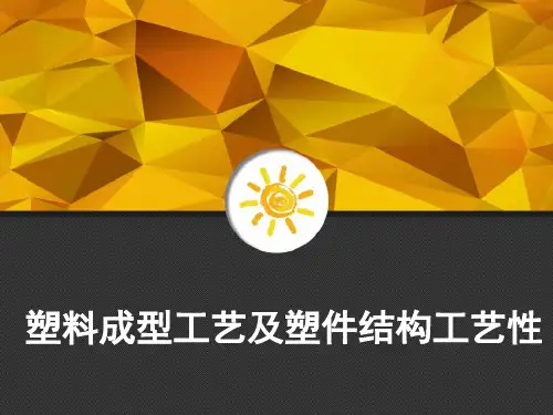 塑料成型工艺及塑件结构工艺性 PPT