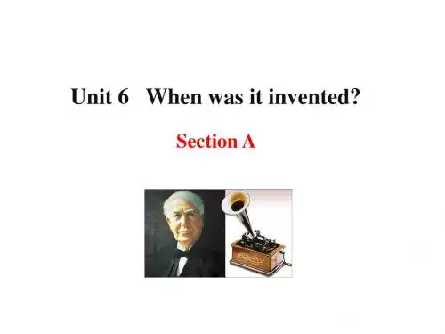 人教新目标九年级Unit6 Section A课件(共29张PPT)