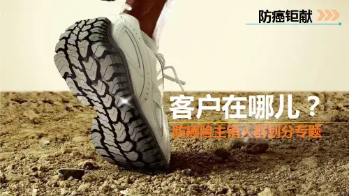 客户在哪儿-主销人群划分讲防癌险剖析教材