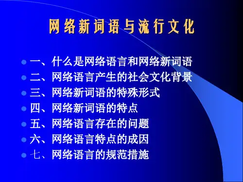 网络新词语