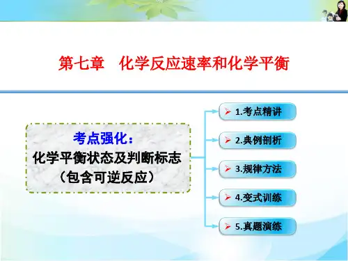 7-06.考点强化   化学平衡状态及判断标志(包含可逆反应)