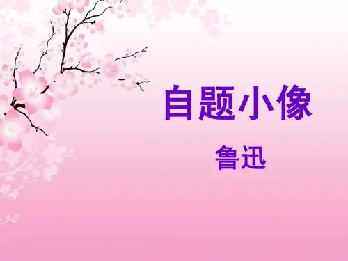 自题小像