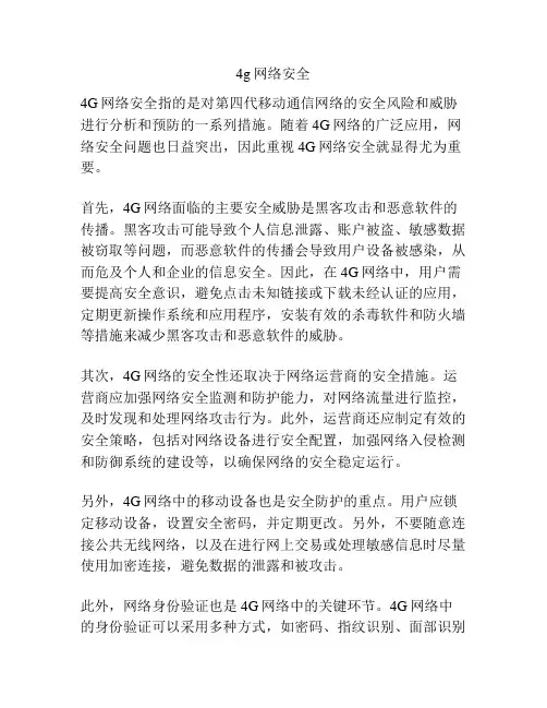 4g网络安全